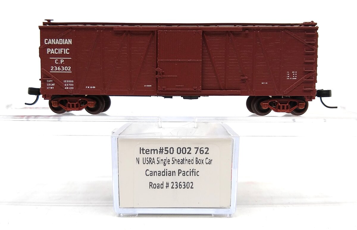 Atlas 50002762 N Canadian Pacific USRA Single-Sheathed Box Car #236302