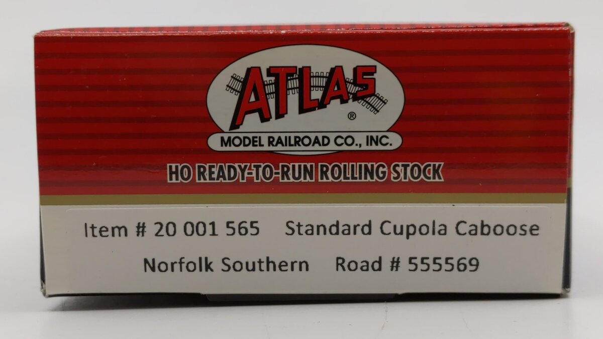 Atlas 20001565 HO Scale Norfolk Southern Standard Cupola Caboose #555569