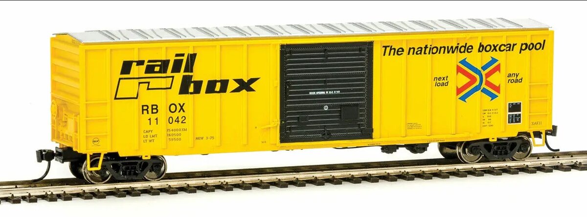 Walthers 910-2151 HO Rail Box 50' ACF Exterior Post Boxcar #11042