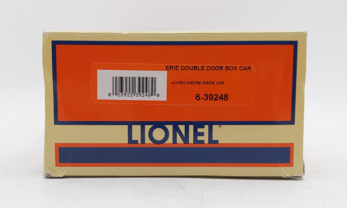 Lionel 6-39248 O Gauge Erie Lackawanna Double Door Box Car w/Hobo Inside #47897 NIB