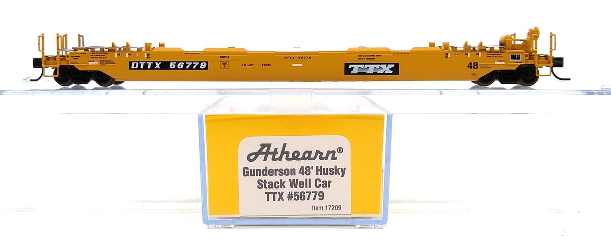 Athearn 17209 N TTX Husky Stack Well Car #56779 NIB