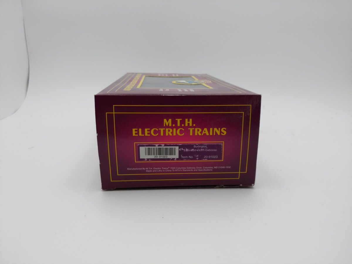 MTH 20-91023 O Gauge Burlington Extended Vision Caboose #13635 LN/Box
