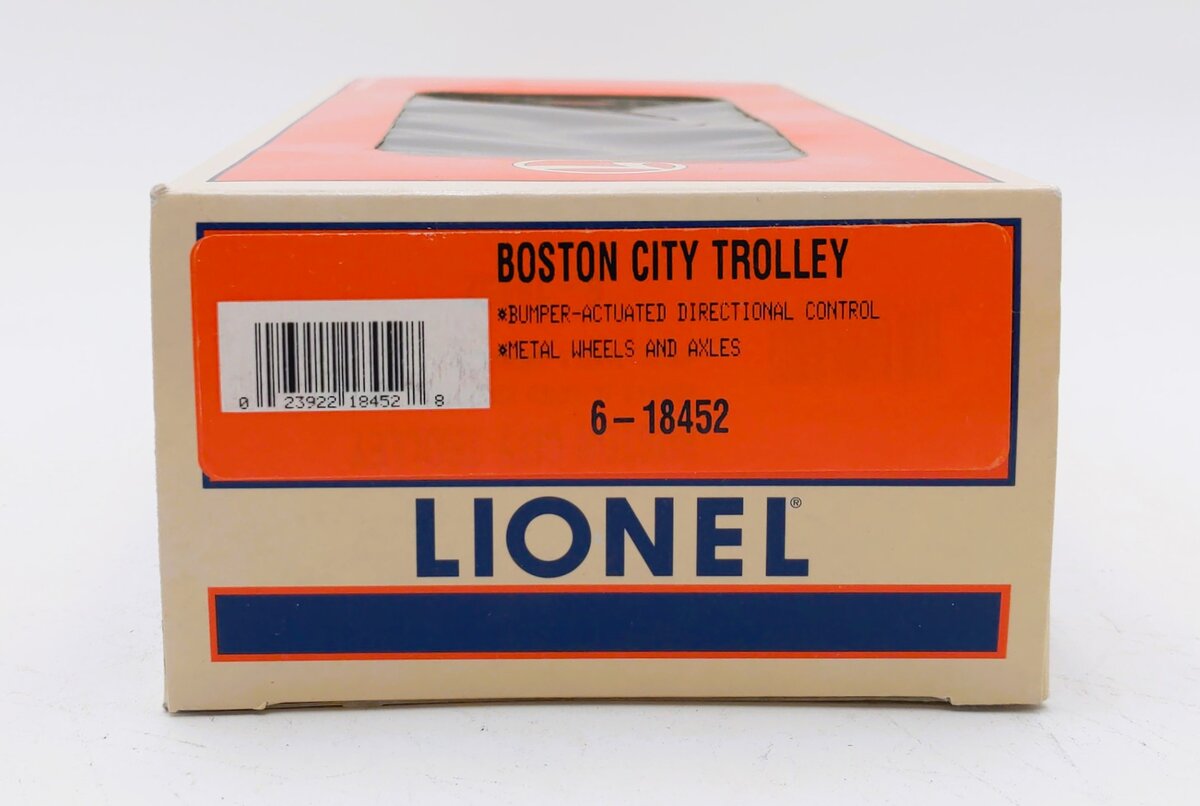 Lionel 6-18452 O Gauge Boston City Trolley #3321 EX/Box