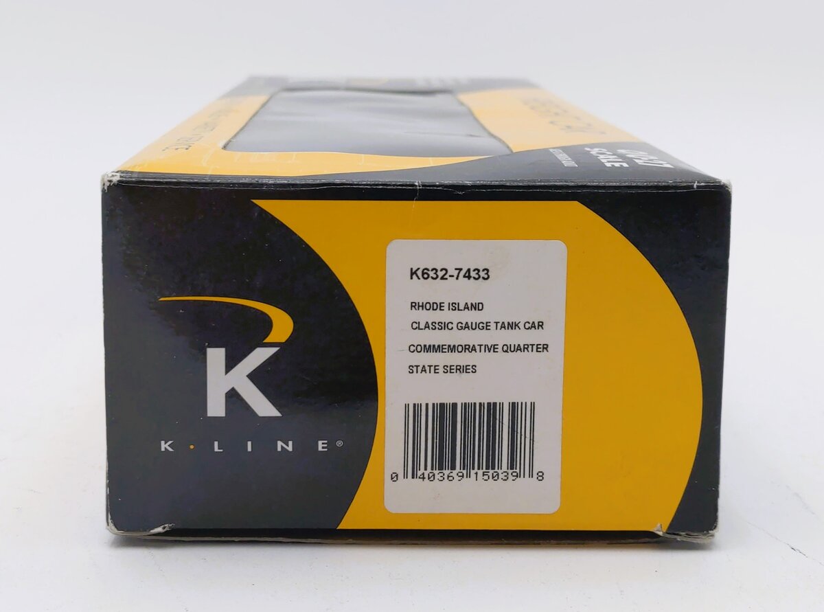 K-Line K632-7433 O Rhode Island Commemorative Quarter Series Tank Car LN/Box