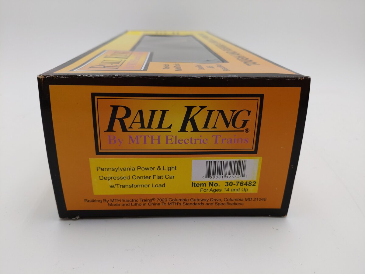 MTH 30-76482 O PP&L Dep.Center Flatcar w/Transformer