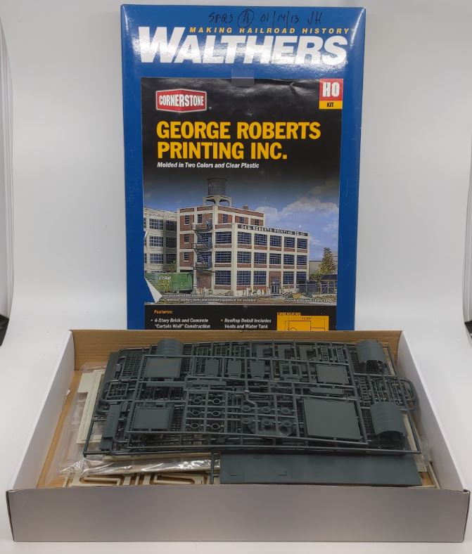 Walthers 933-3046 HO Scale George Roberts Printing Inc. Building Kit