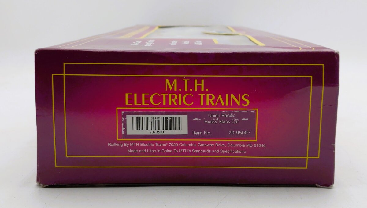 MTH 20-95007 O Gauge Union Pacific Husky Stack Car w/ Containers #2520028 LN/Box