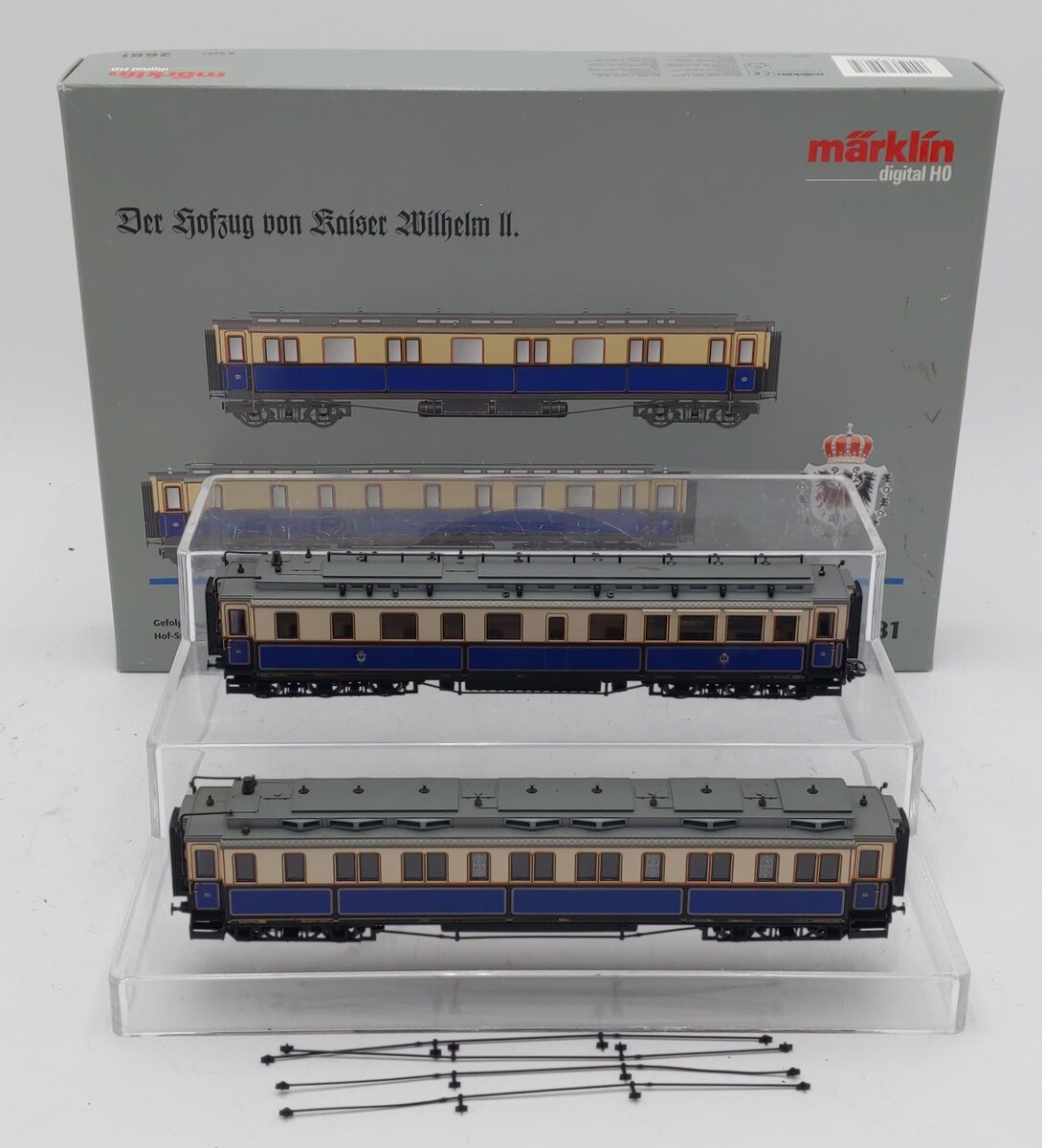 Marklin 2681 HO Scale Kaiser Wilhelm II Imperial Court 2-Car