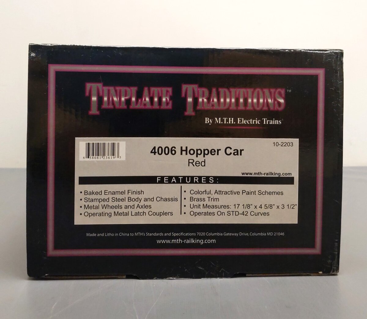 MTH 10-2203 Std. Gauge Red 4006 Hopper Car