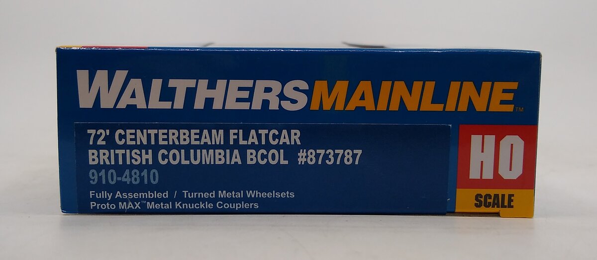 Walthers 910-4810 HO BCOL 72' CB Flatcar #873787