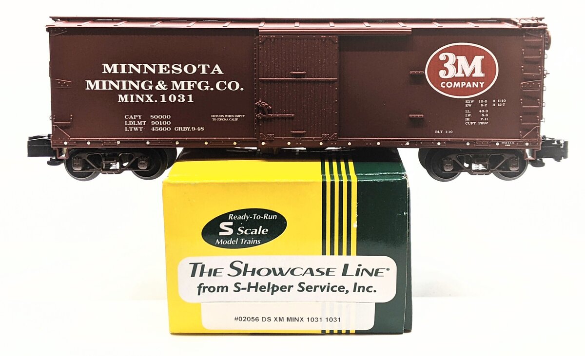 S-Helper 02056 S Gauge MInnesota Mining & MFG.CO. Box Car #1031 LN/Box