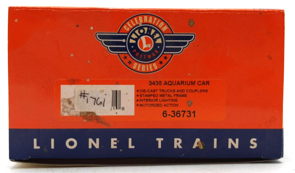 Lionel 6-36731 PWC O Gauge Traveling Aquarium Car #3435 LN/Box