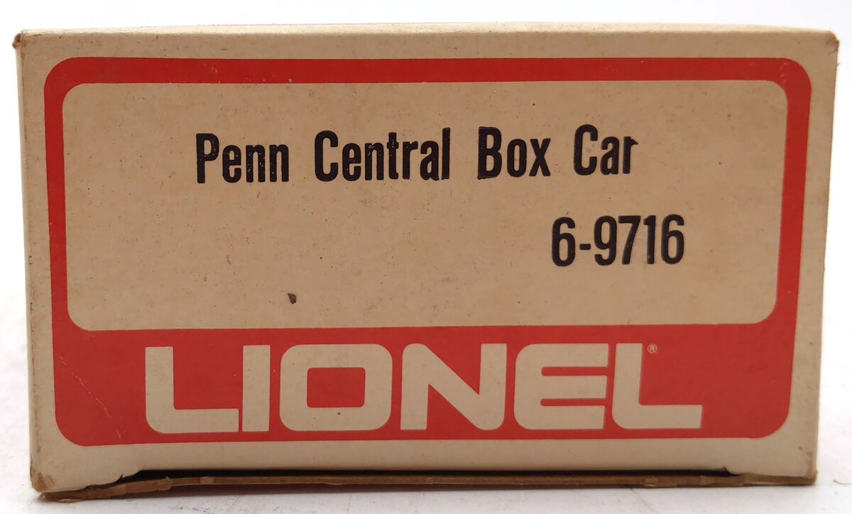 Lionel 6-9716 O Gauge Penn Central Boxcar EX/Box
