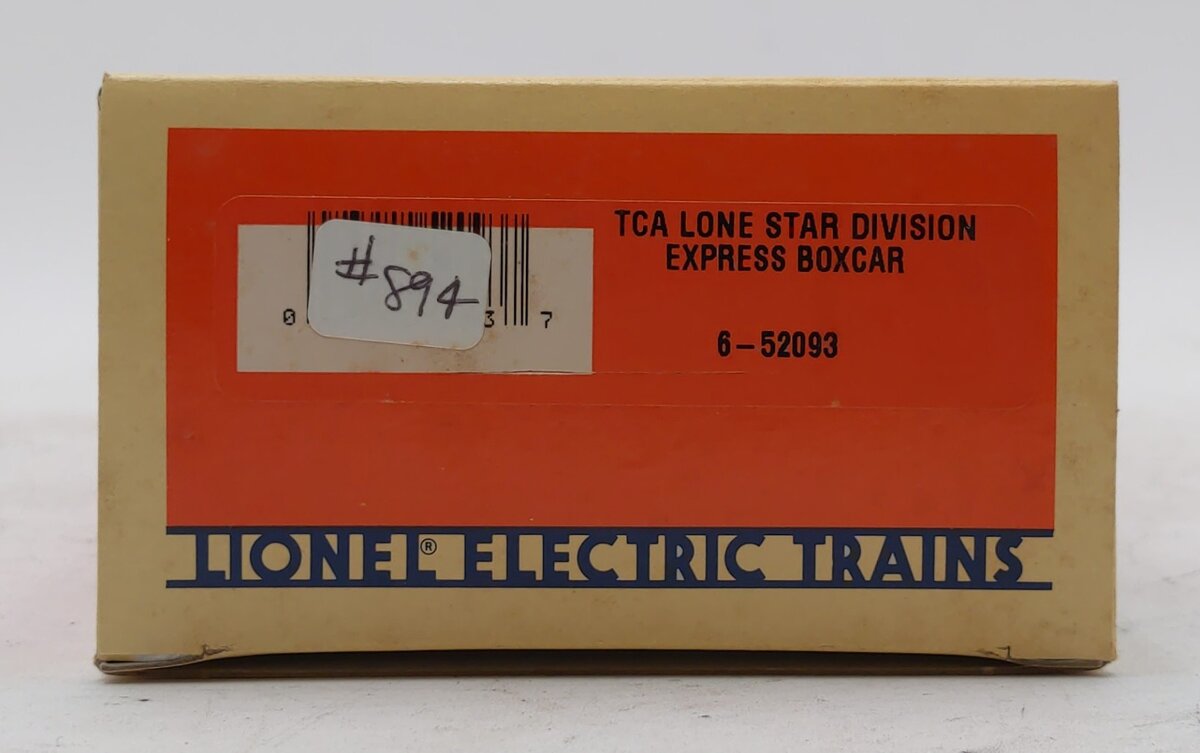 Lionel 6-52093 O Gauge TCA Lone Star Division Express Boxcar #6464-696 LN/Box