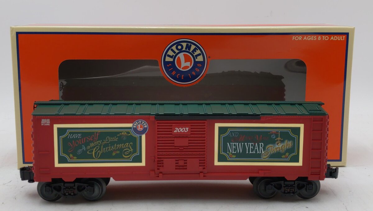 Lionel 6-39249 O Gauge 2003 LRRC Christmas Box Car #2003 EX/Box