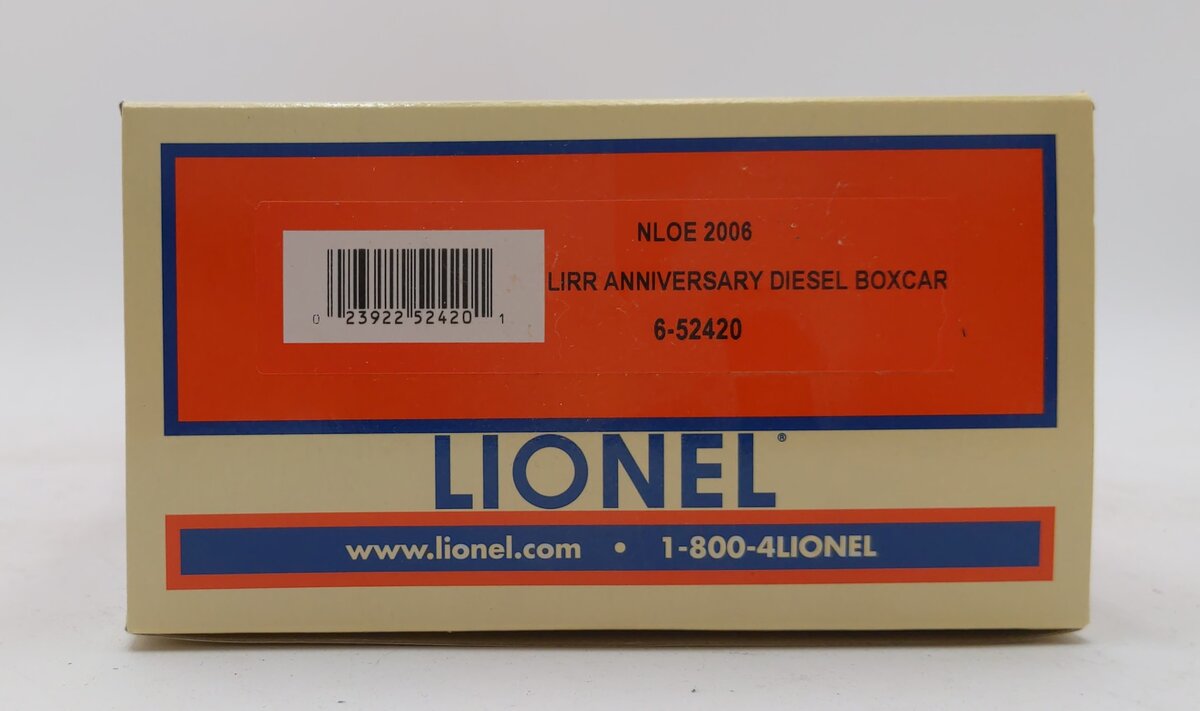 Lionel 6-52420 O Gauge NLOE 2006 LIRR Anniv. Diesel Boxcar #8306 NIB