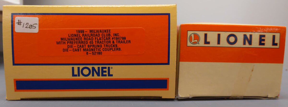 Lionel 6-52180 O Gauge Milwaukee Road Flatcar #194799 NIB