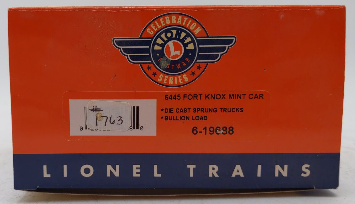 Lionel 6-19688 O Gauge PWC 6445 Fort Knox Mint Car NIB