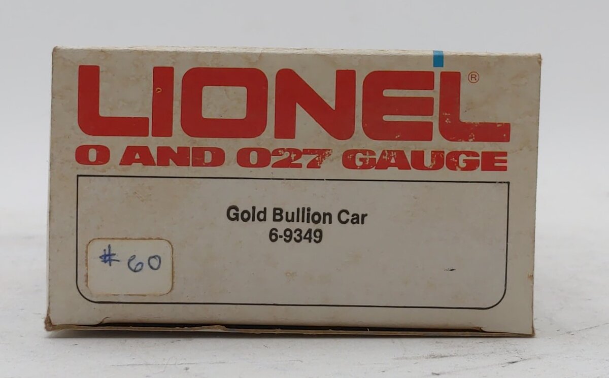 Lionel 6-9349 O Gauge Gold Bullion San Francisco Mint Car EX/Box