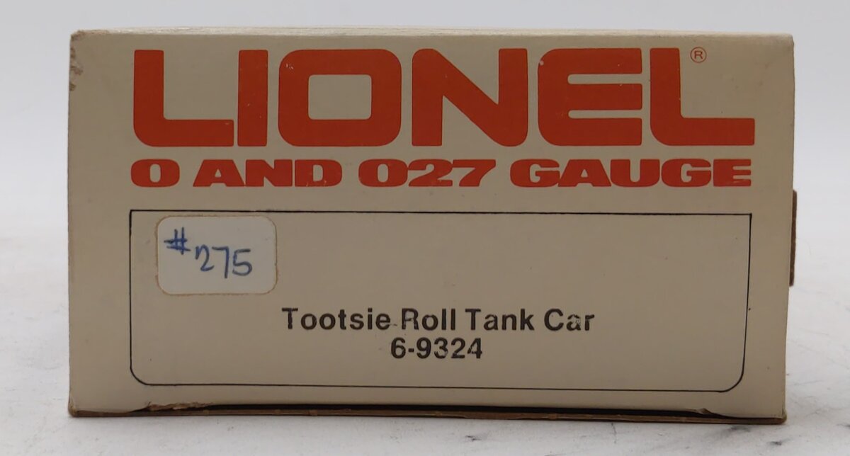 Lionel 6-9324 O Gauge Tootsie Roll Single Dome Tank Car EX/Box
