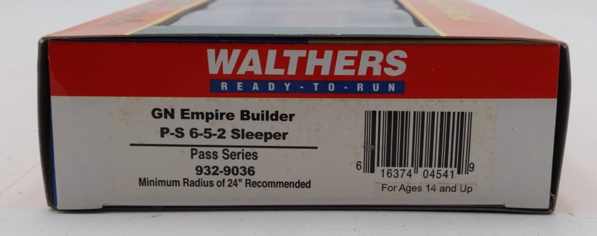 Walthers 932-9036 HO Scale GN Empire Builder P-S 6-5-2 Sleeper Car NIB