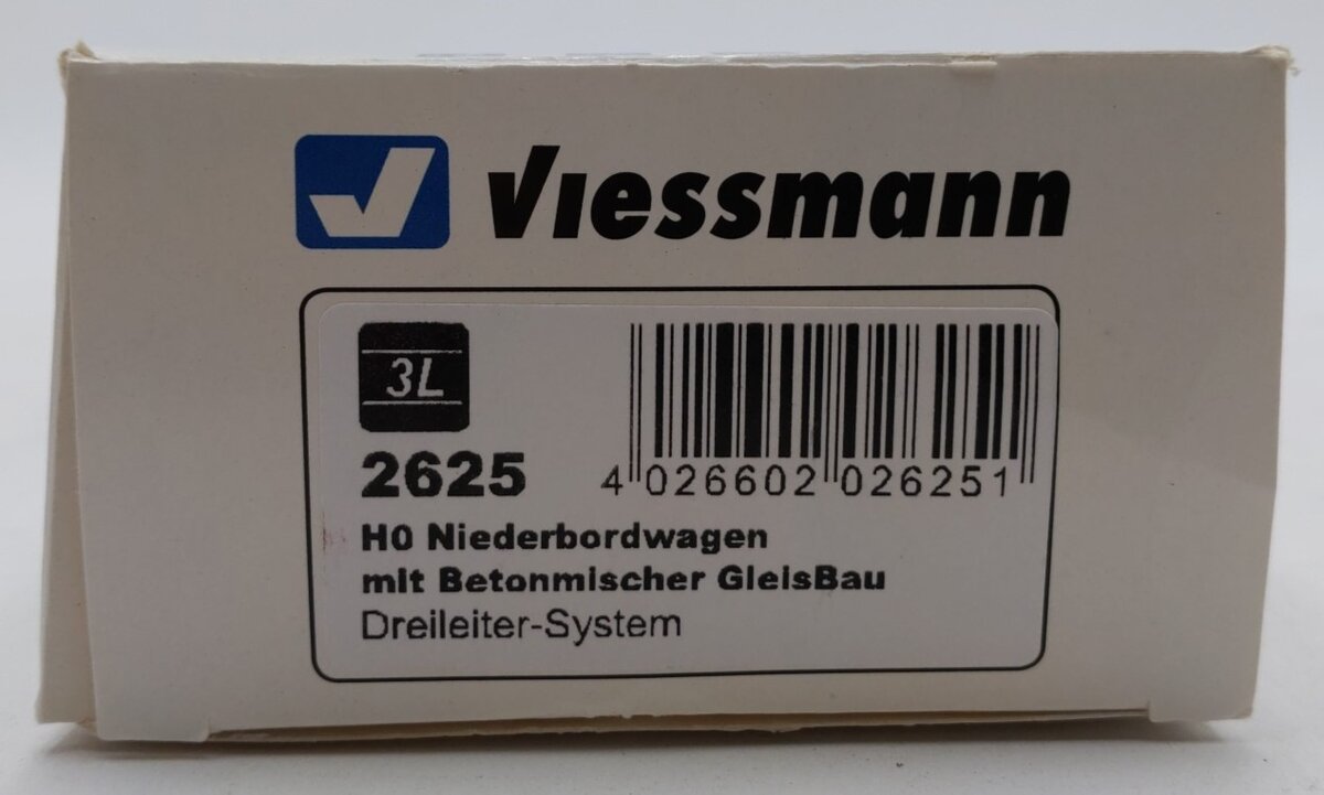 Viessmann 2625 HO GleisBau Low-Side Car w/Motorized Cement Mixer