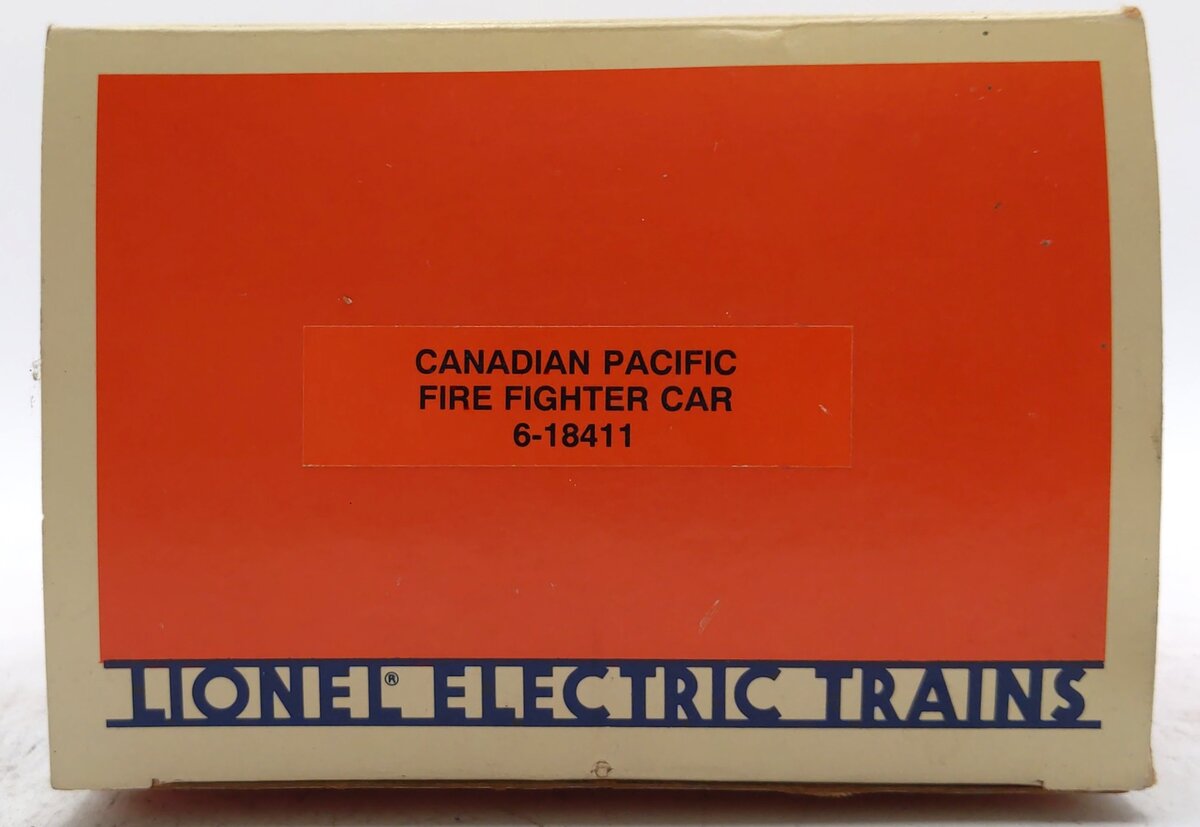 Lionel 6-18411 O Gauge Canadian Pacific Fire Fighter Car #18411 LN/Box