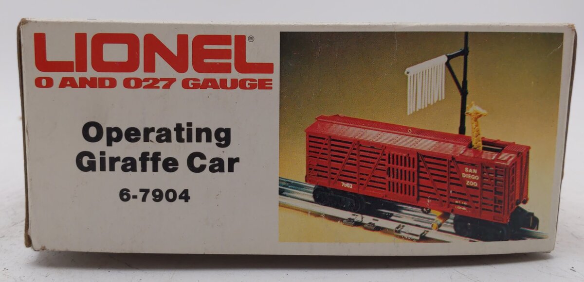 Lionel 6-7904 San Diego Zoo Operating Giraffe Car LN/Box