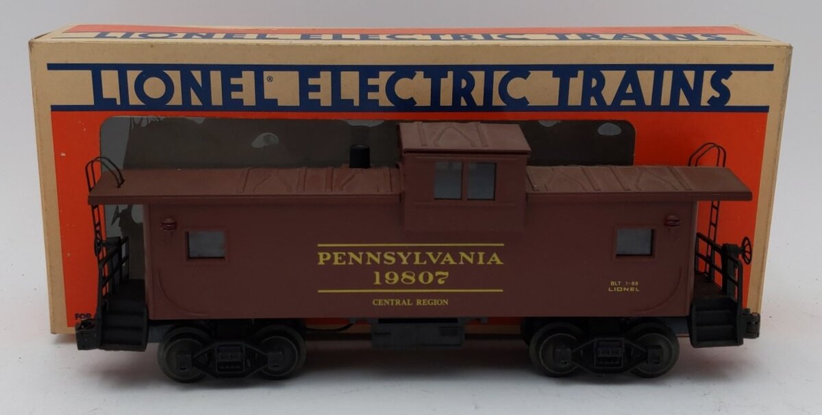 Lionel 6-19807 O Gauge Pennsylvania Extended Vision Smoking Caboose #19807 LN/Box