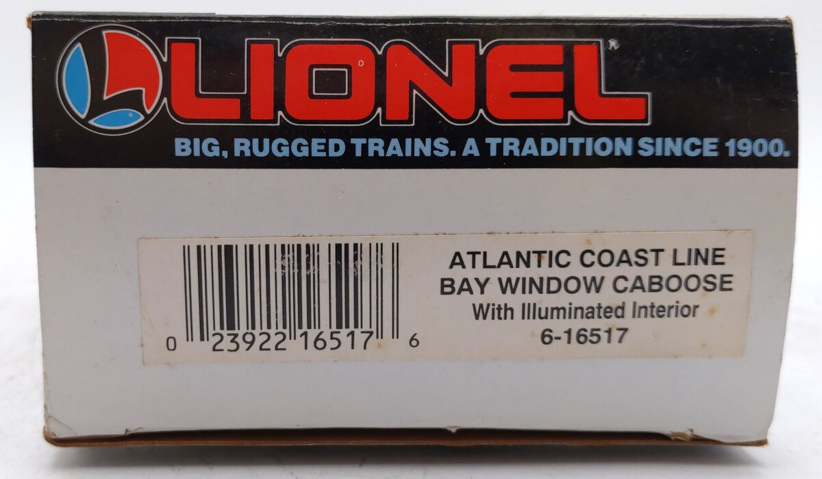 Lionel 6-16517 O Gauge Red Atlantic Coast Line Baywindow Caboose LN/Box