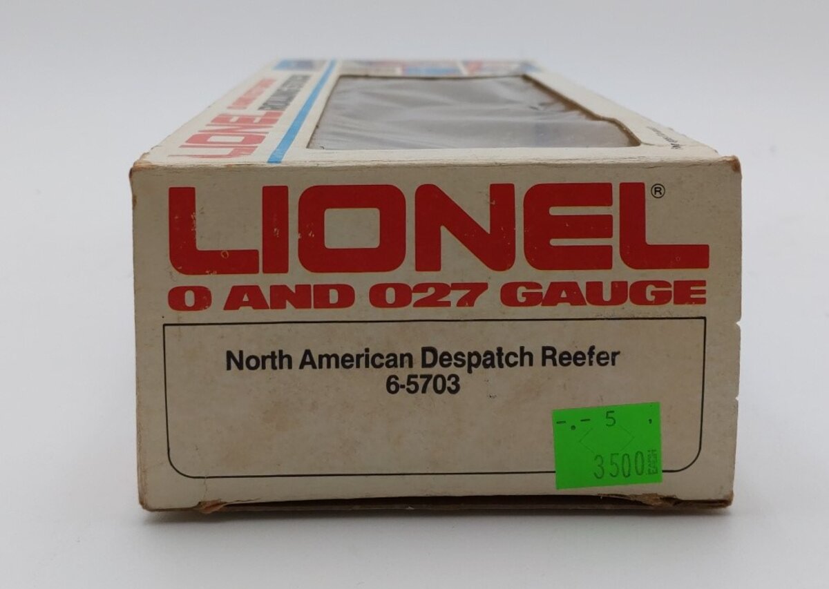 Lionel 6-5703 O Gauge North American Dispatch Refrigerator Car #5703 LN/Box