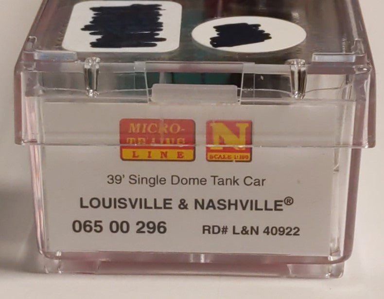 Micro-Trains 06500296 N Louisville and Nashville 39' Single Dome Tank Car #40922
