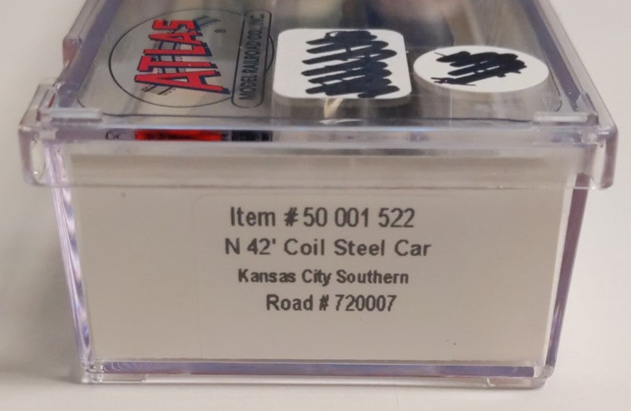 Atlas 50001522 N Scale KCS 42' Coil Steel Car w/Fishbelly Sides #720007