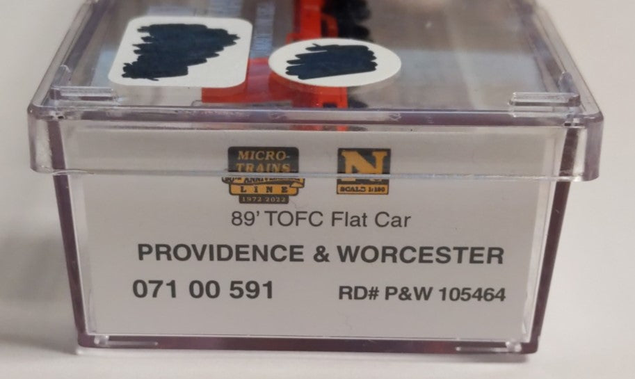 Micro-Trains 07100591 N Providence and Worcester 89' PS Flat Car #105464