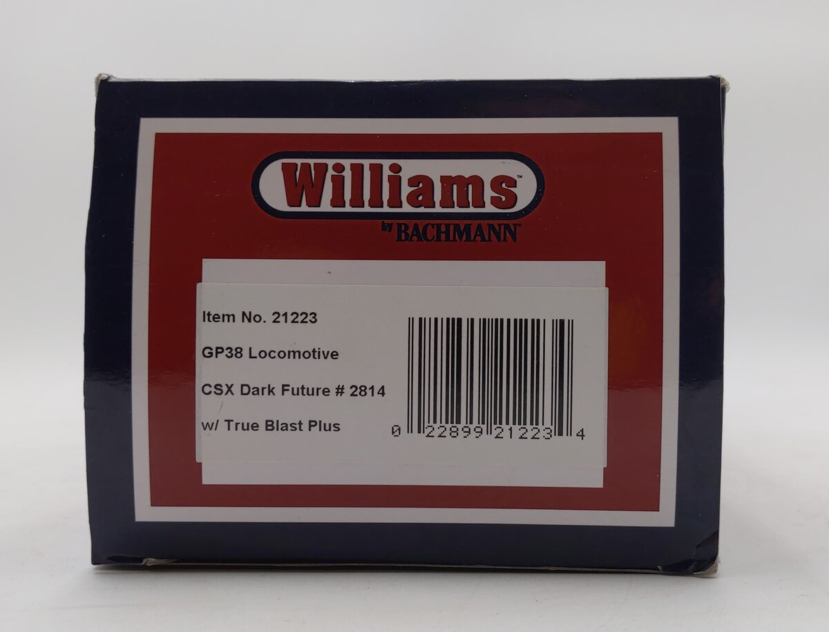Williams 21223 O CSX EMD GP38 Conventional Diesel Locomotive #2814