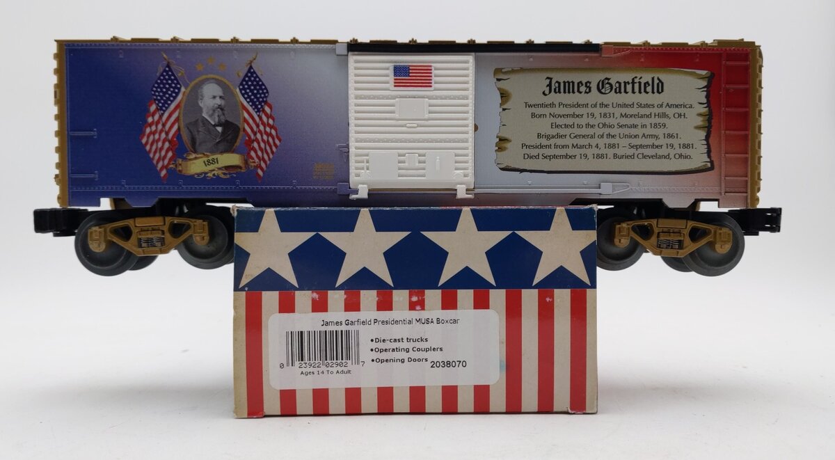 Lionel 2038070 O James Garfield Presidential Musa Boxcar