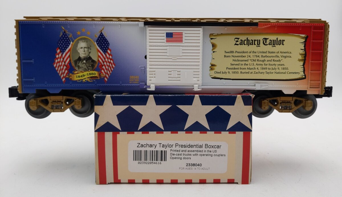 Lionel 2338040 O Presidential Series: Zachary Taylor Boxcar