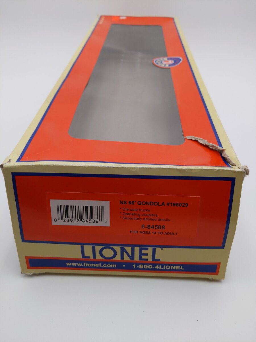 Lionel 6-84588 O Norfolk Southern 65' Mill Gondola #195029