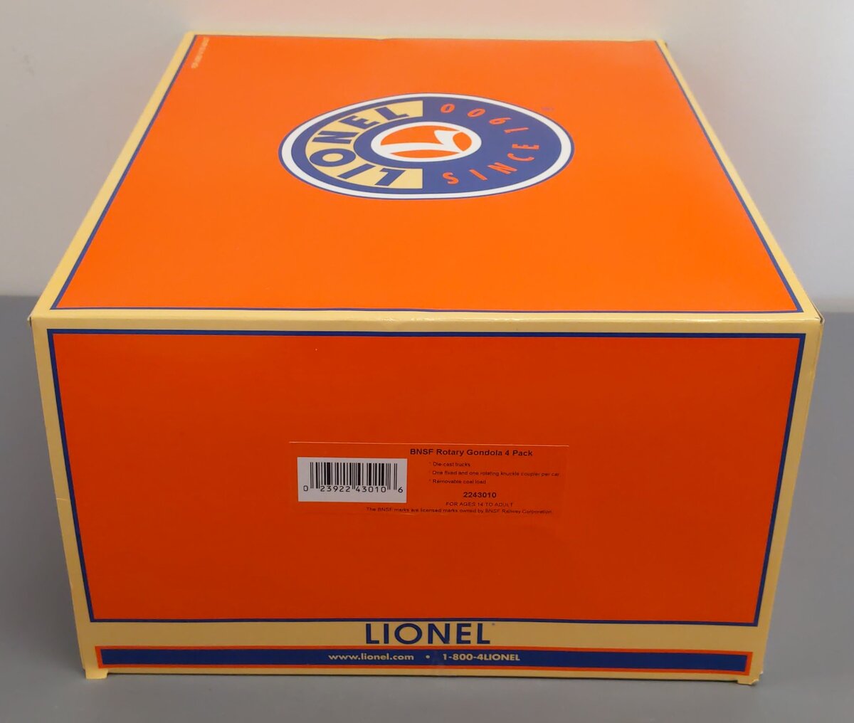 Lionel 2243010 O BNSF Standard Rotary Gondola (Set of 4)