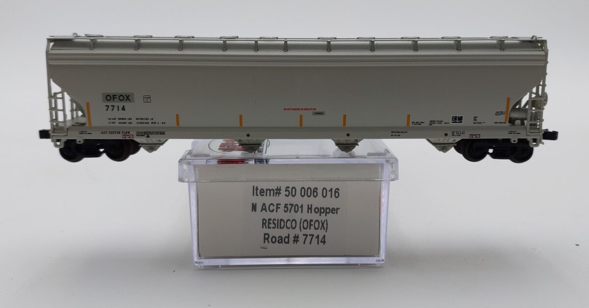 Atlas 50006016 N Residco OFOX ACF 5701 Hopper #7714