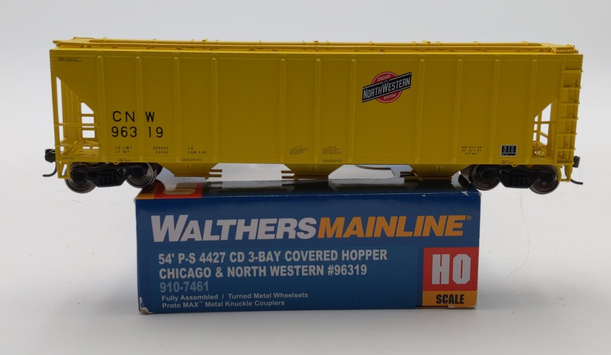 Walthers 910-7461 HO Chicago & North Western 54'P-S 4427 CD 3-Bay Hopper #96319