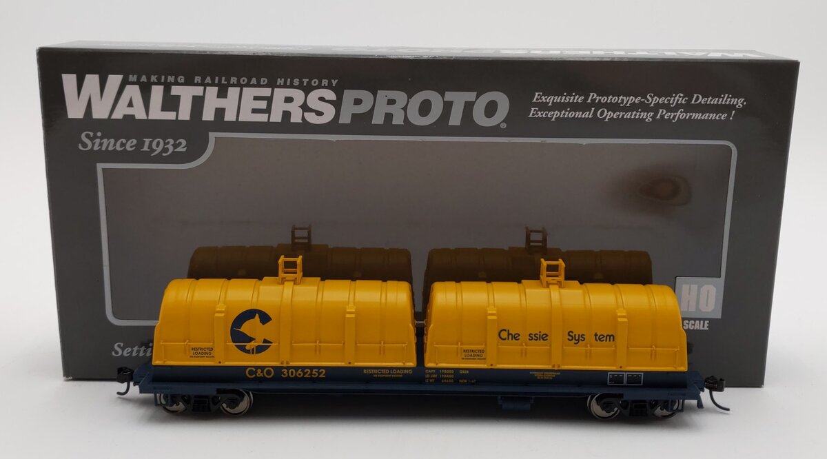 Walthers 920-105214 HO Chessie/C&O Evans Cushion Coil Car #306252