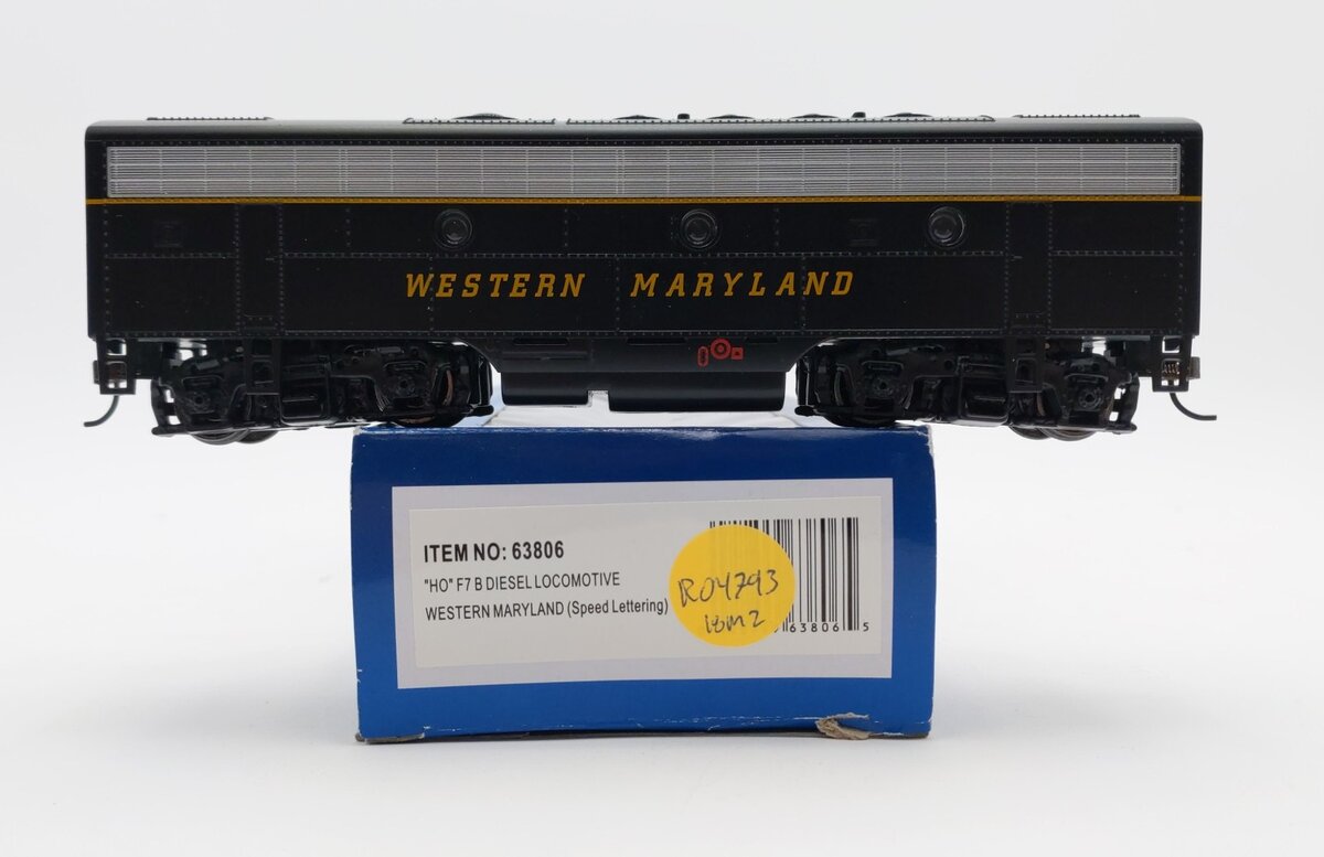 Bachmann 63806 HO Western Maryland EMD F7B Diesel Locomotive Standard DC