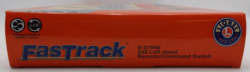 Lionel 6-81949 O Gauge O48 FasTrack Remote Left Hand Switch Turnout