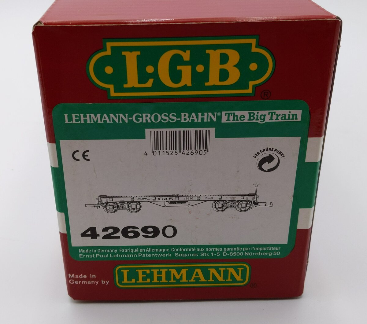 LGB 42690 G Scale Colorado and Southern Flatcar #1069 LN/Box