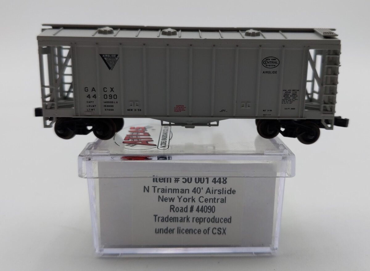 Atlas 50001448 N Scale NYC 40' Airslide Hopper Car #44090