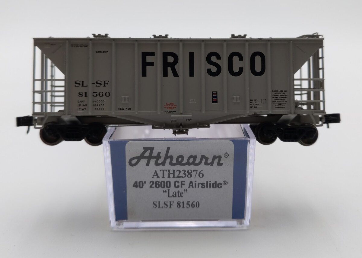 Athearn ATH23876 N St. Louis San Francisco GATC 2600 Airslide Hopper #81560 EX/Box