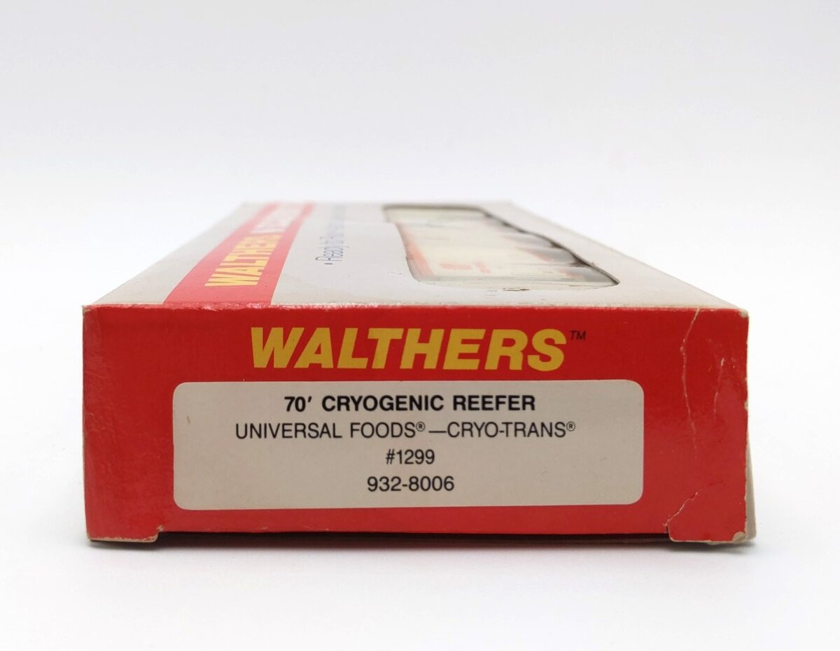 Walthers 932-8006 N Scale Universal Foods Cryo-Trains 70' Cryogenic Reefer #1299