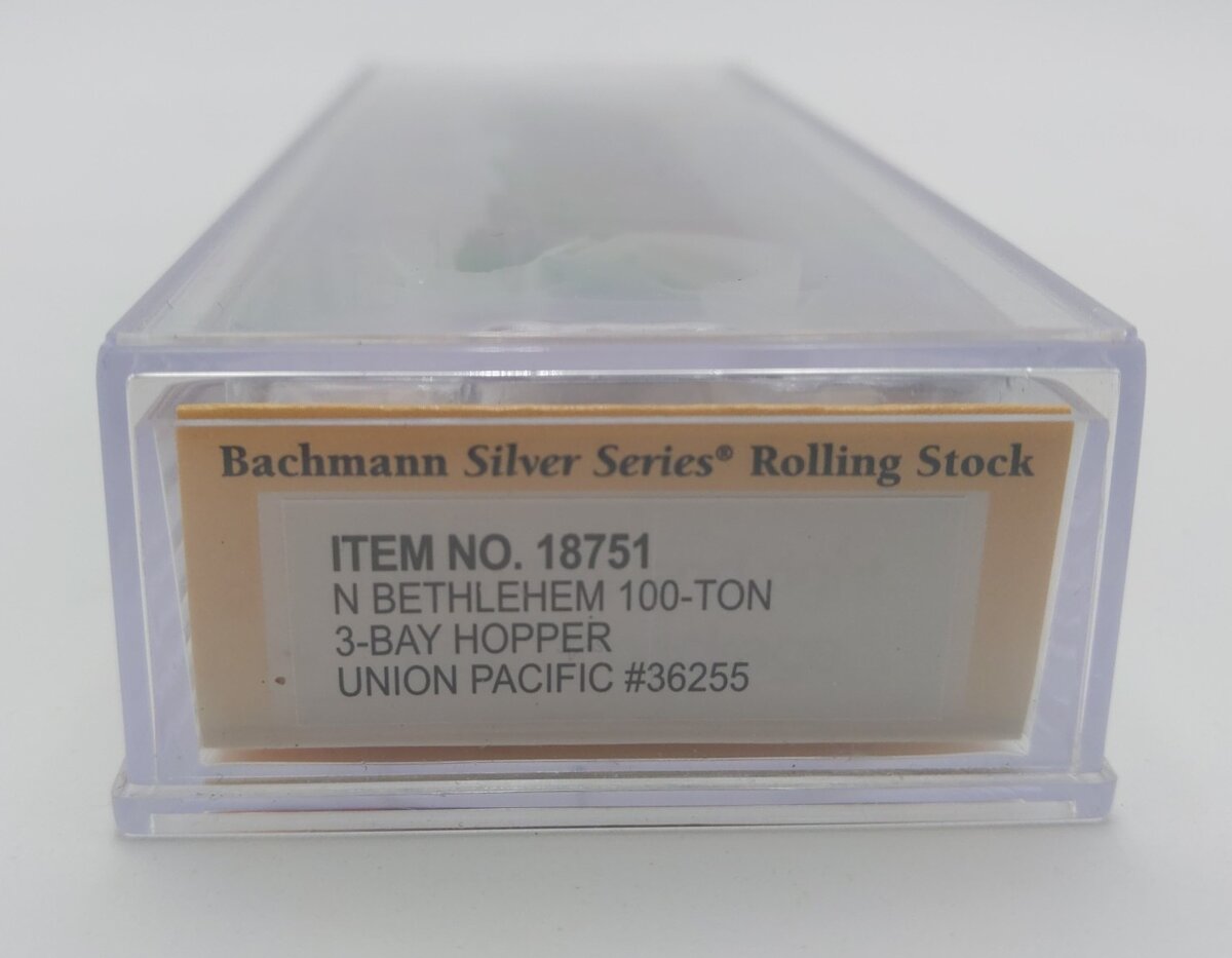 Bachmann 18751 N Union Pacific 3-Bay Hopper Car #36255