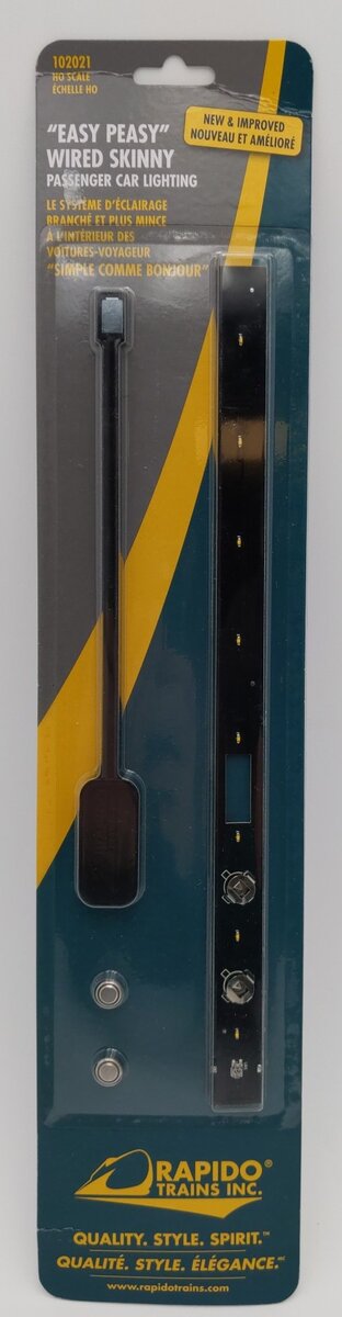 Rapido 102021 HO Scale Passenger Car Lighting Set "Easy Peasy"
